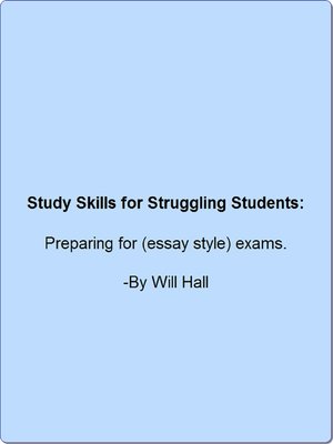 cover image of Study Skills for Struggling Students